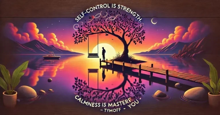 self-control is strength. calmness is mastery. you – tymoff